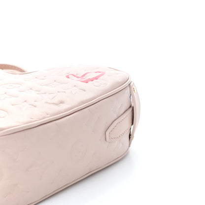 Louis Vuitton Lambskin Embossed Monogram Fall In Love Sac Coeur Light Pink 9 of 10