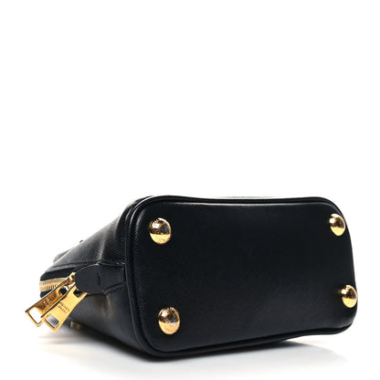 Prada Saffiano Lux Mini Promenade Tote Black 4 of 9