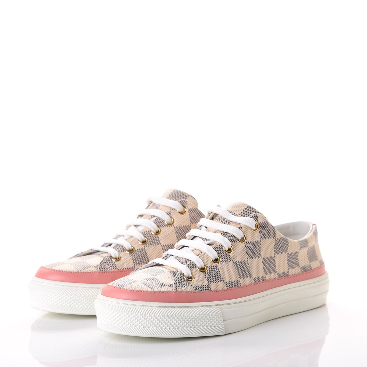 Damier Azur Stellar Sneakers 37 Rose Ballerine