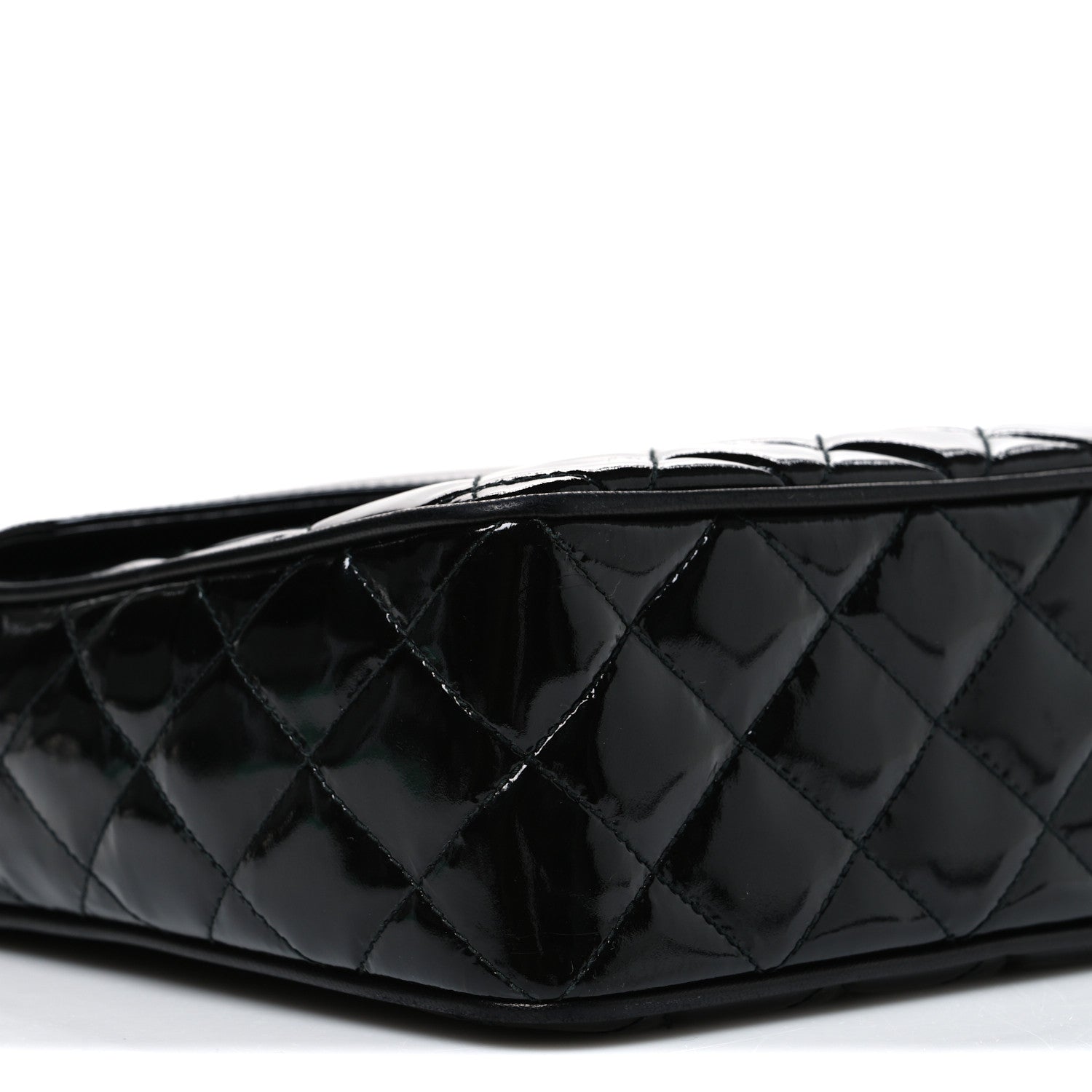 Chanel Patent Quilted Tassel Camera Case Black 9 of 10