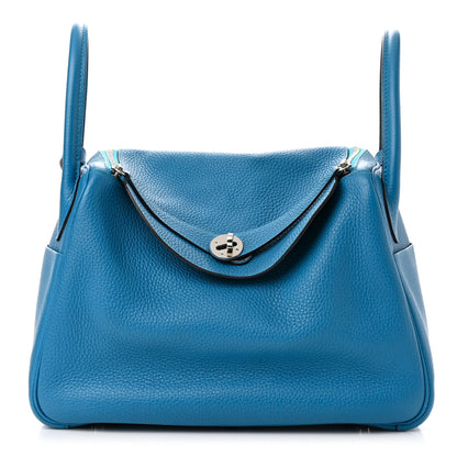 Hermes Taurillon Clemence Verso Lindy 30 Bleu Zanzibar Malachite 1 of 10