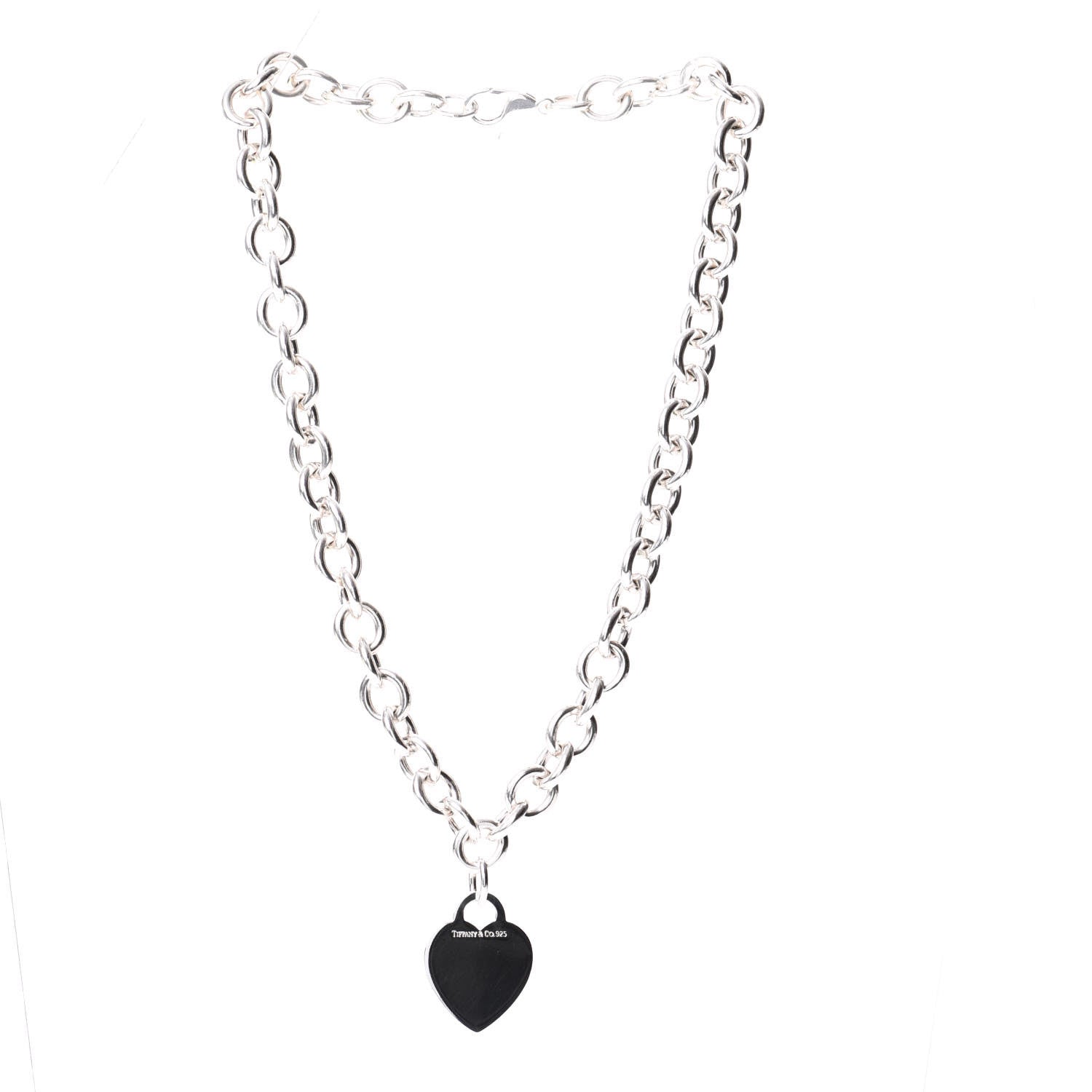 Tiffany Sterling Silver Heart Tag Necklace 2 of 5