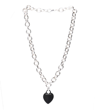 Tiffany Sterling Silver Heart Tag Necklace 2 of 5
