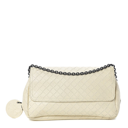 Bottega Veneta Nappa Intrecciato Mini Chain Messenger Bianca 1 of 13