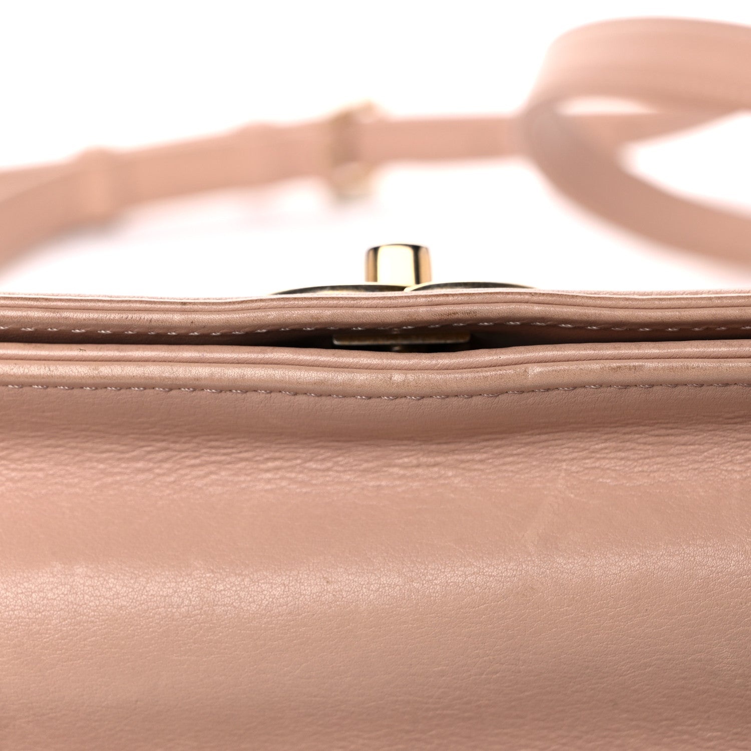 Chanel Calfskin Quilted Flap Beige 28 of 39