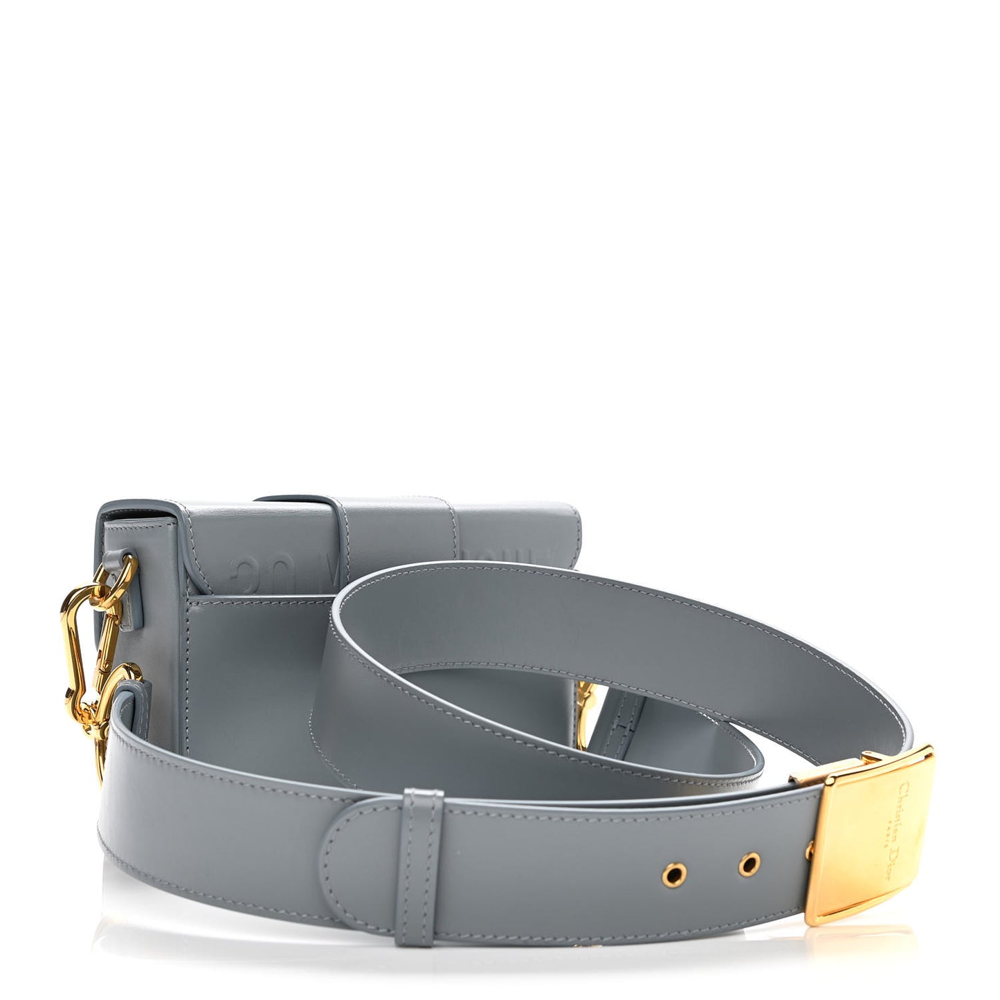 Box Calfskin 30 Montaigne Box Bag Gray