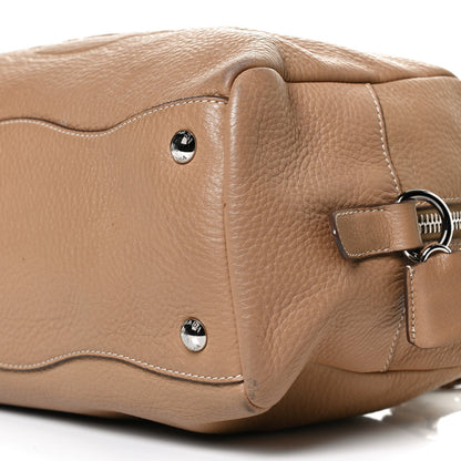 Prada Vitello Daino Embossed Logo Bowler Sughero 11 of 15