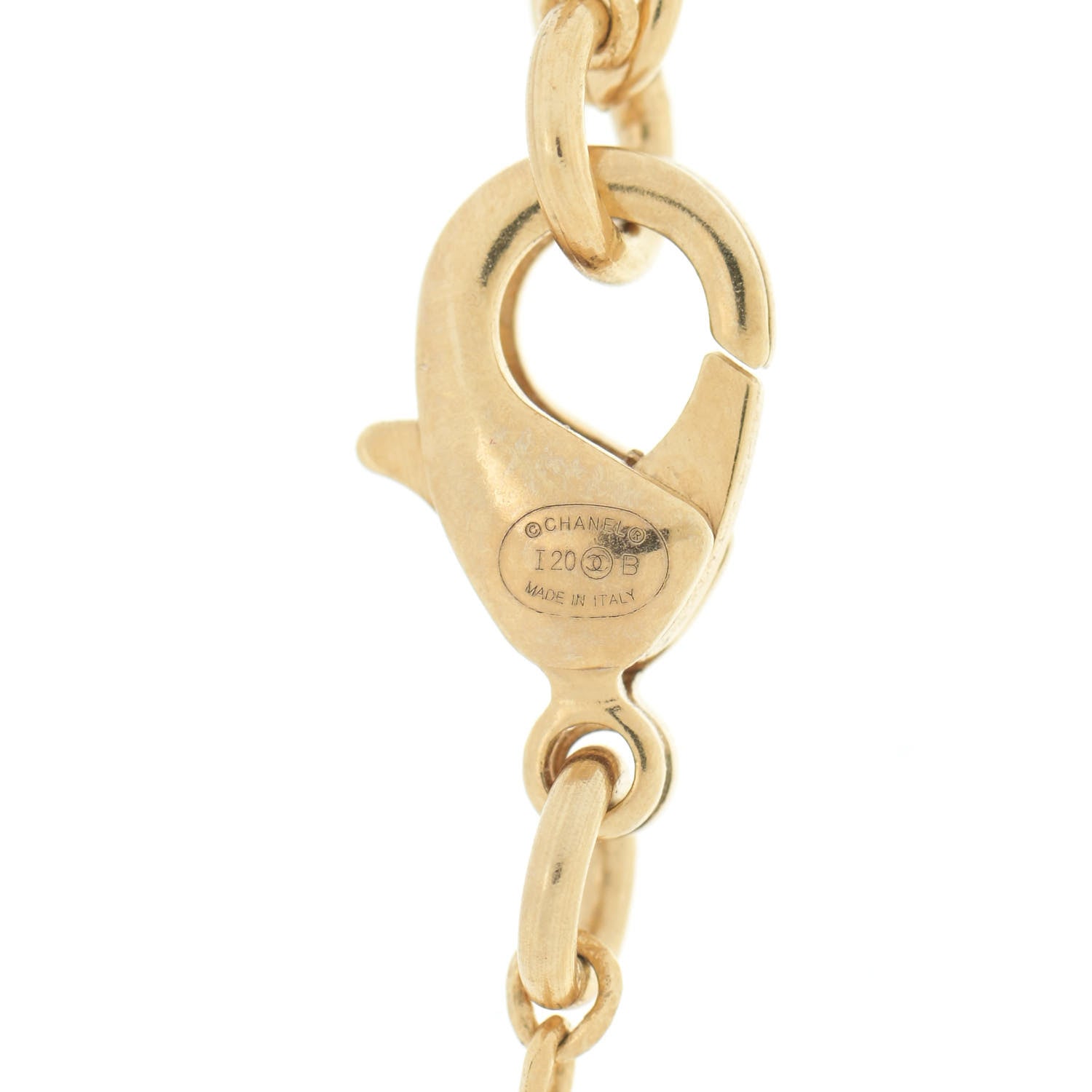 Chanel Pearl CC Pendant Necklace Gold 7 of 7