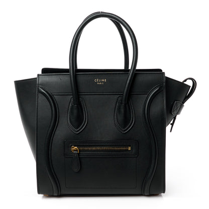 Celine Smooth Calfskin Mini Luggage Black 1 of 12
