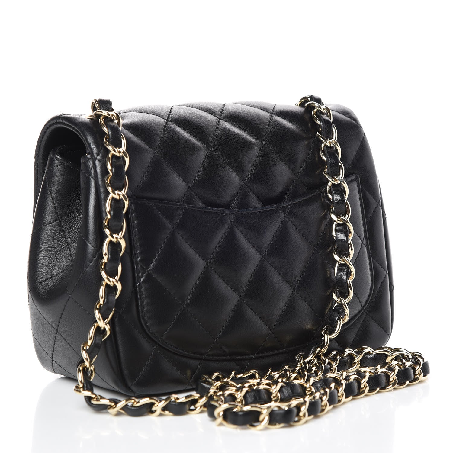 Chanel Lambskin Quilted Mini Square Flap Black 3 of 11