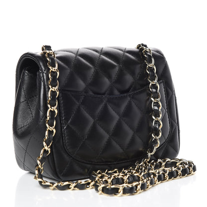 Chanel Lambskin Quilted Mini Square Flap Black 3 of 11
