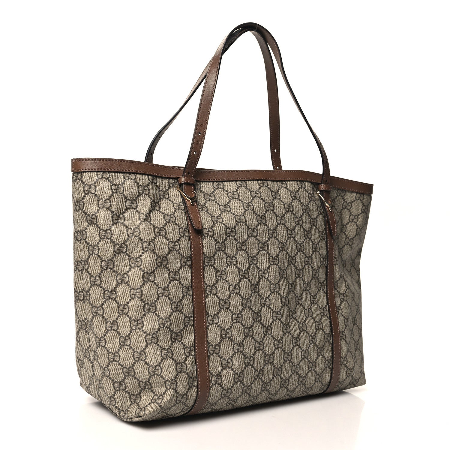 Gucci GG Supreme Monogram Medium Nice Tote Brown 3 of 10