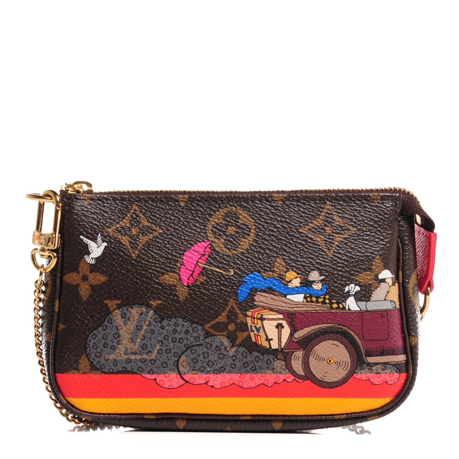 Louis Vuitton Monogram 2015 Christmas Animation Mini Pochette Accessories 1 of 8