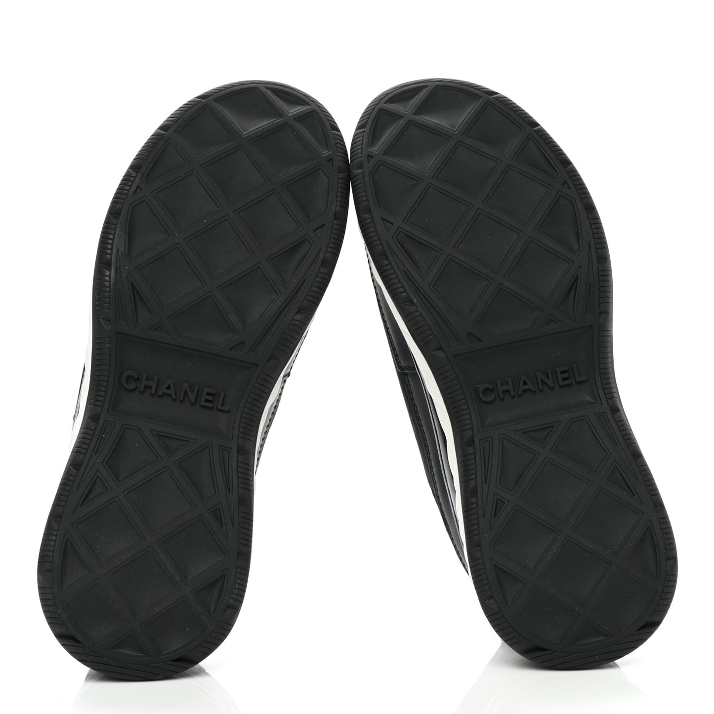 Velvet Calfskin Mixed Fibers CC Sneakers 35 Black