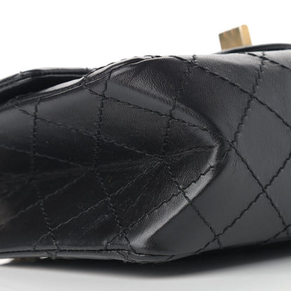 Chanel Aged Calfskin Quilted 2.55 Reissue Mini Flap Black 8 of 12