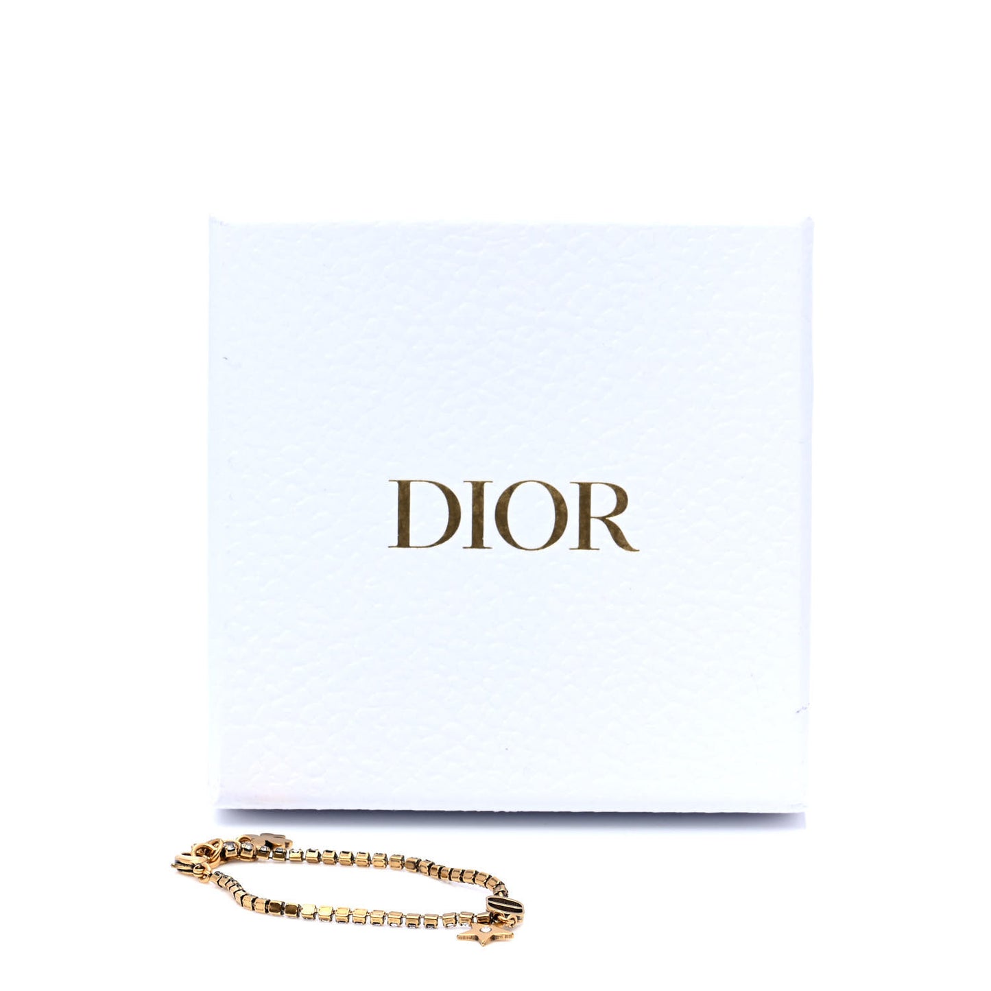 Metal Crystal Bracelet Gold