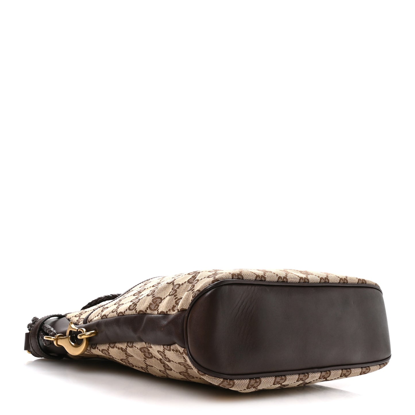 Monogram Braided Shoulder Bag Brown
