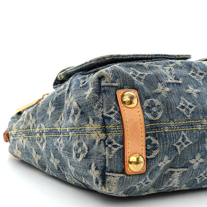 Louis Vuitton Monogram Denim Baggy PM Blue 9 of 10