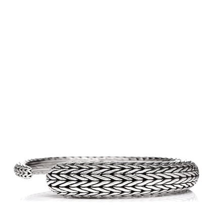 John Hardy Sterling Silver Classic Chain Hinged Bangle 1 of 8