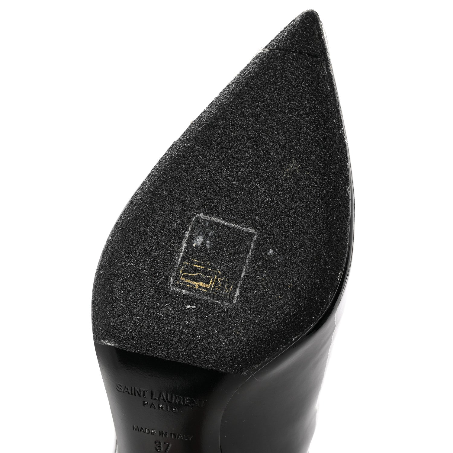 Saint Laurent Patent Opyum Ankle Booties 37 Black 12 of 12