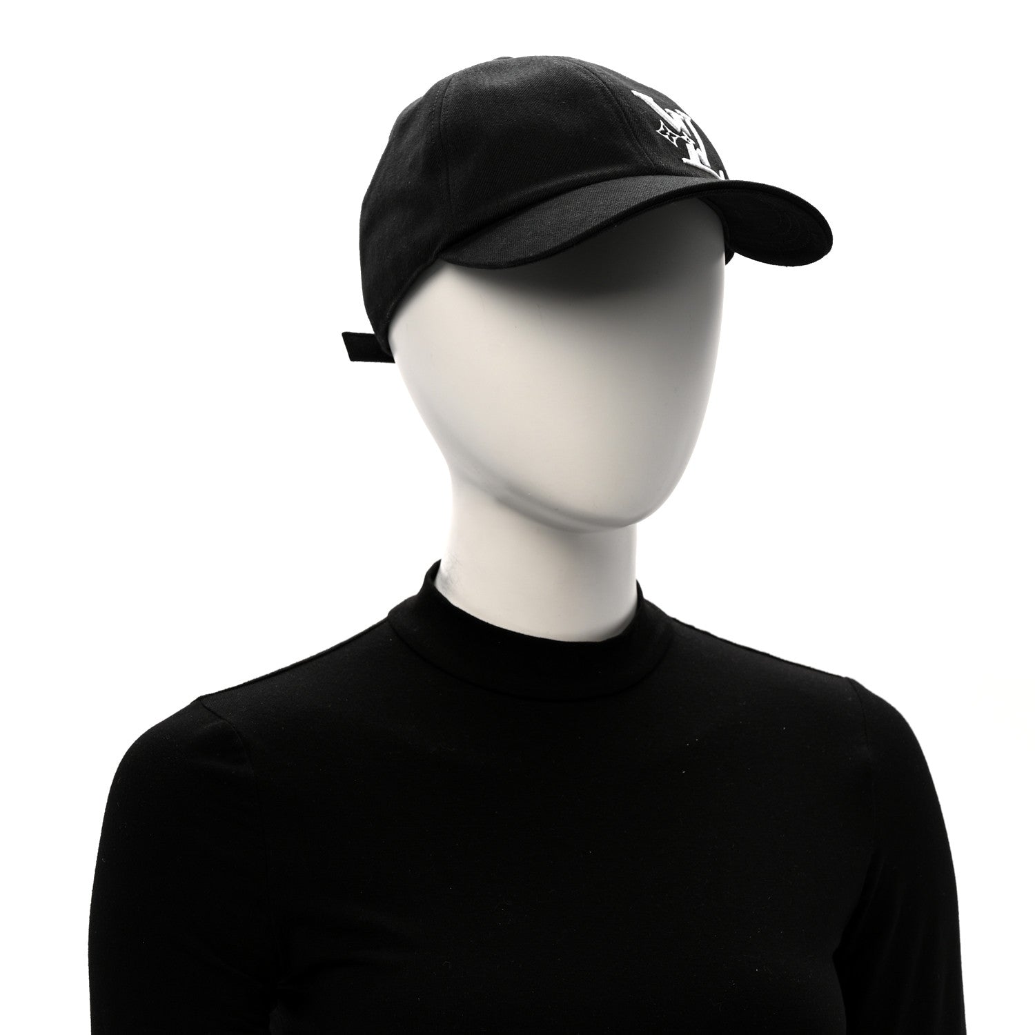 Louis Vuitton Cotton Monogram Embroidered LV Smash Cap L Black 2 of 11