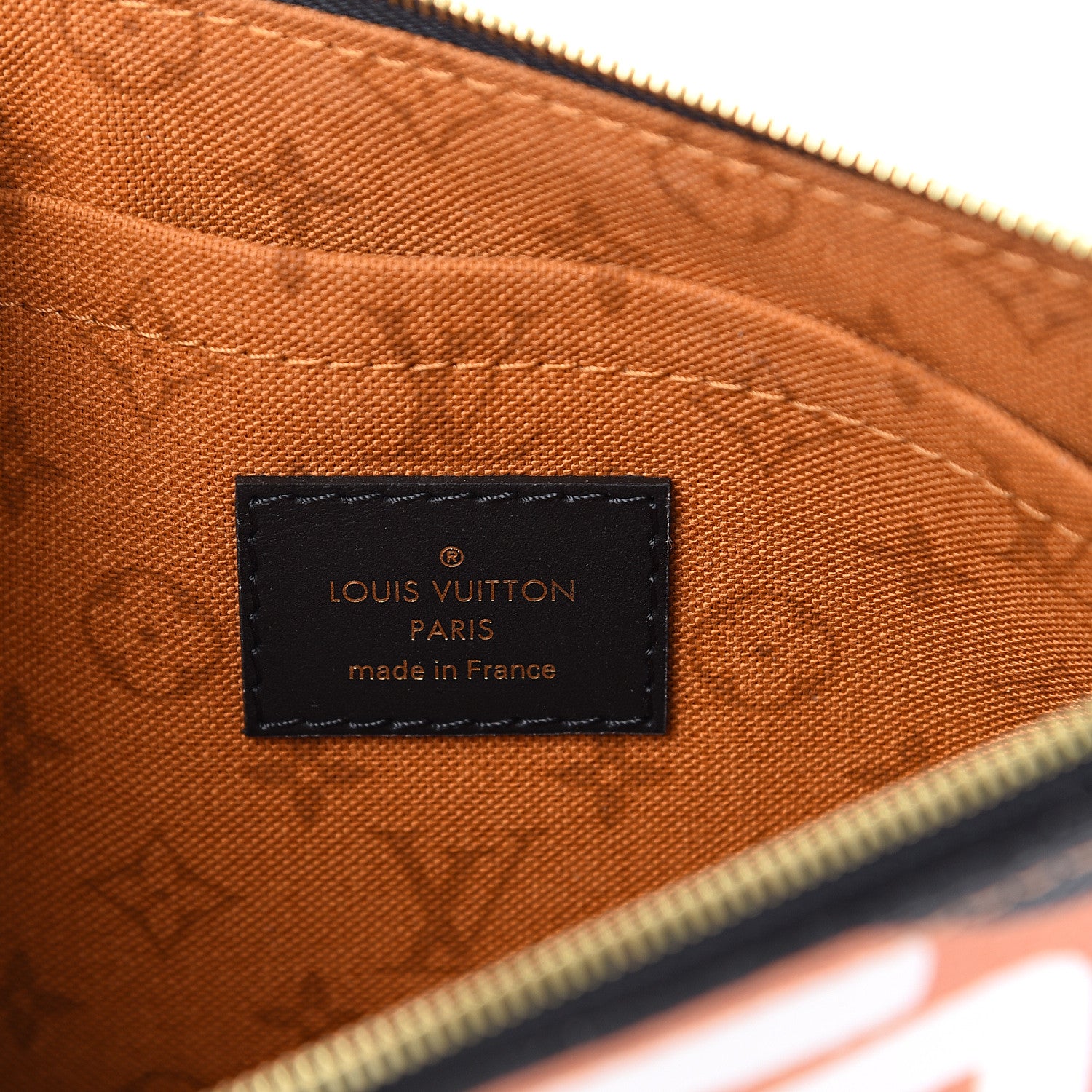 Louis Vuitton Monogram Giant Crafty Neverfull MM GM Pochette Creme Caramel 5 of 7