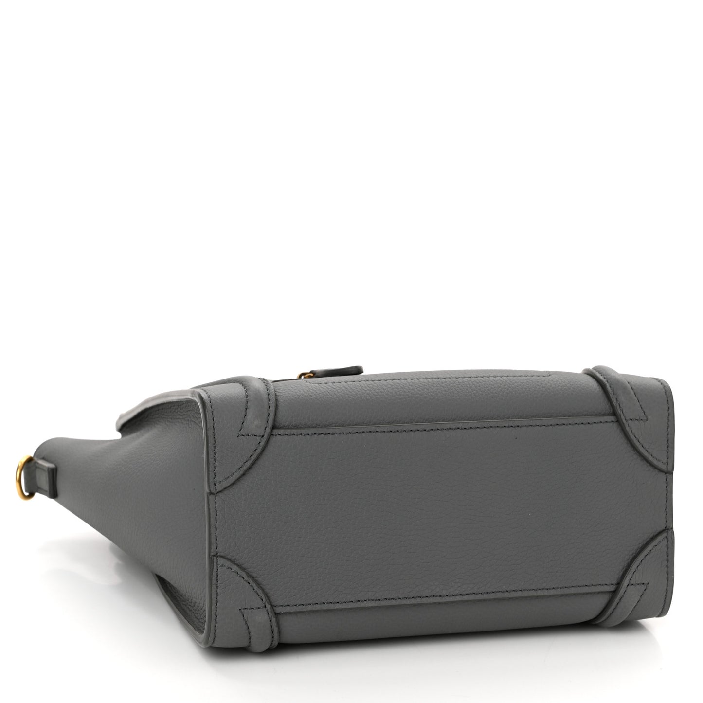 Baby Drummed Calfskin Nano Luggage Kohl