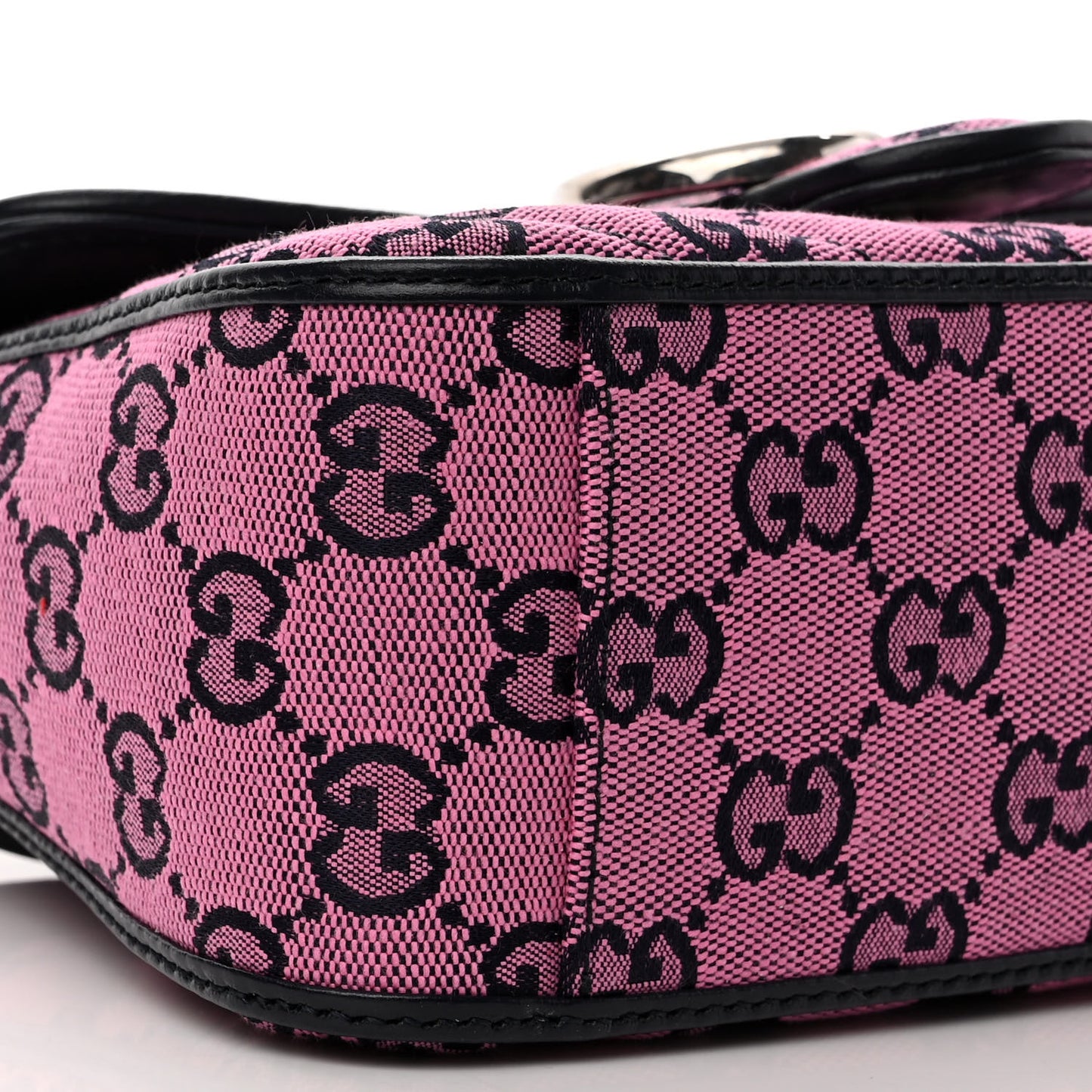 Monogram Multicolor Matelasse Diagonal Mini GG Marmont Top Handle Shoulder Bag Pink Blue