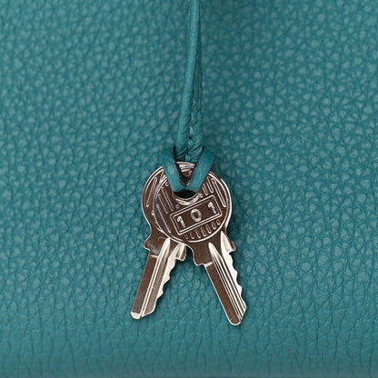 Hermes Togo Verso Birkin 25 Vert Bosphore Bleu Ocean 28 of 32