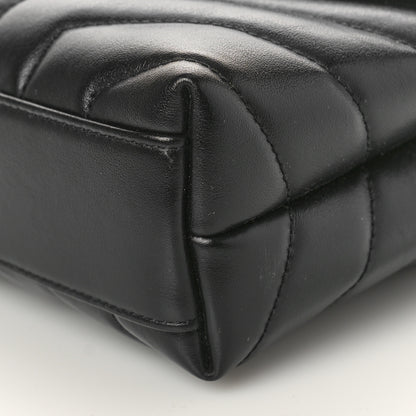 Saint Laurent Calfskin Y Quilted Monogram Toy Loulou Crossbody Bag Black 8 of 8