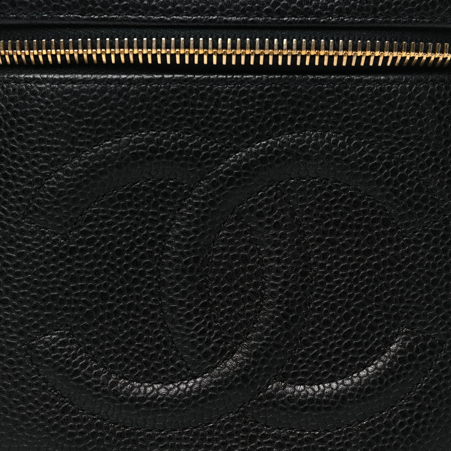Chanel Caviar Vanity Cosmetic Case Black 9 of 11