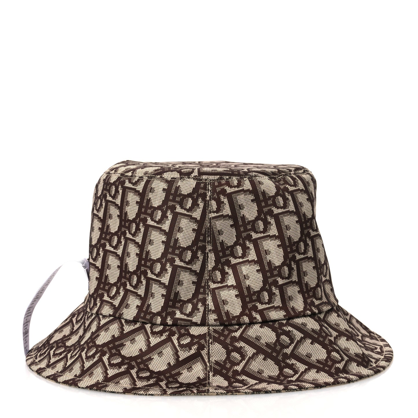 Oblique Toile De Jouy Reversible Teddy-D Brim Bucket Hat 59 Hazelnut Black