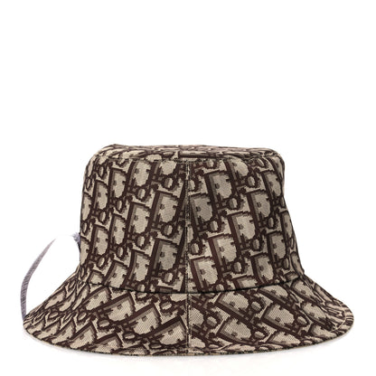 Christian Dior Oblique Toile De Jouy Reversible Teddy-D Brim Bucket Hat 59 Hazelnut Black 9 of 15