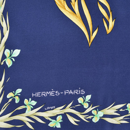Hermes Silk Cheval Fleuri Scarf 90 4 of 4