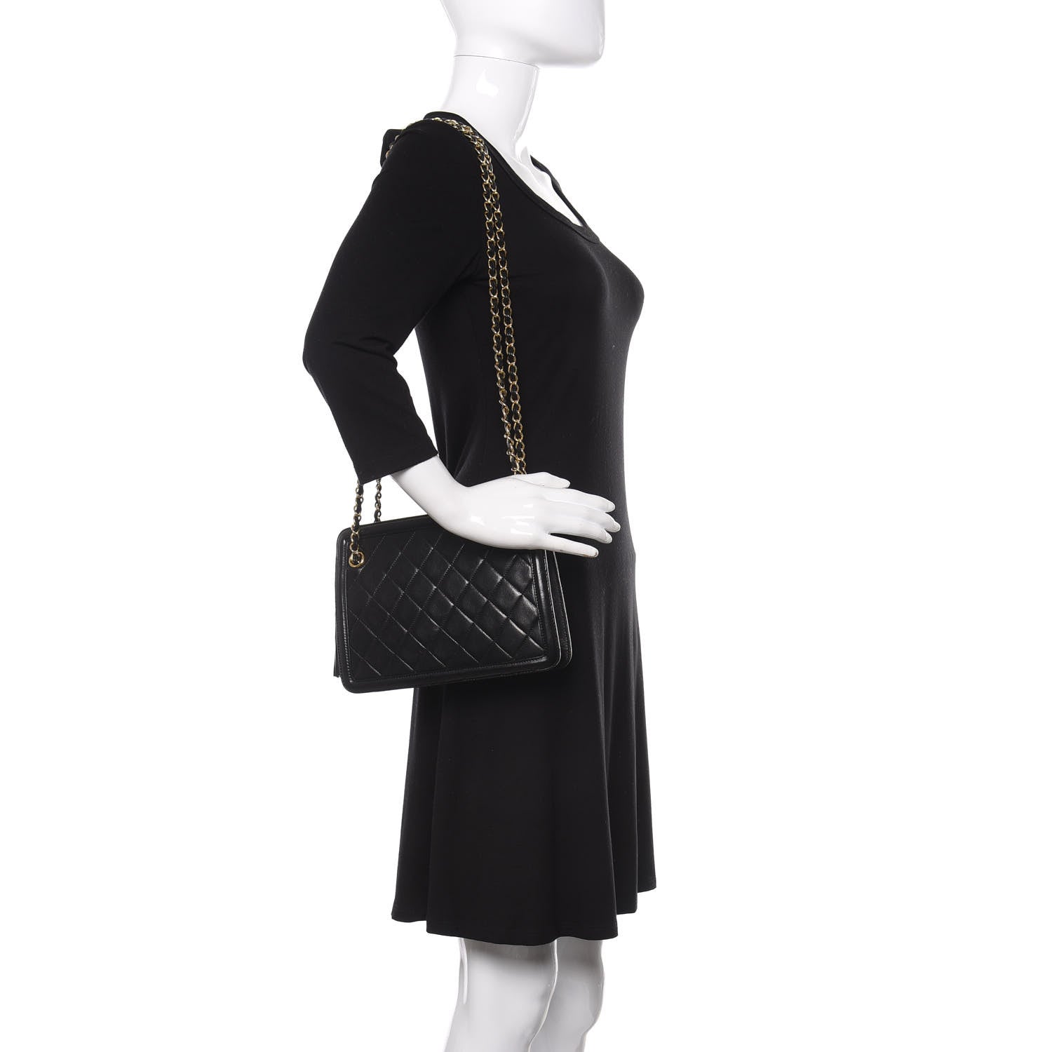 Chanel Lambskin Quilted Tassel Bag Black 2 of 13