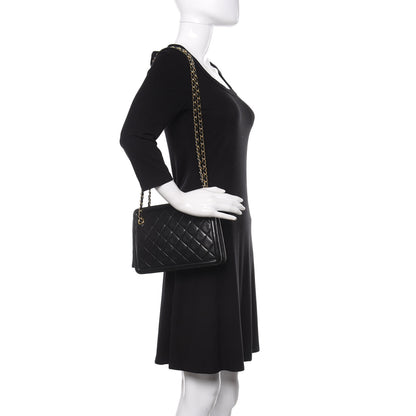 Chanel Lambskin Quilted Tassel Bag Black 2 of 13