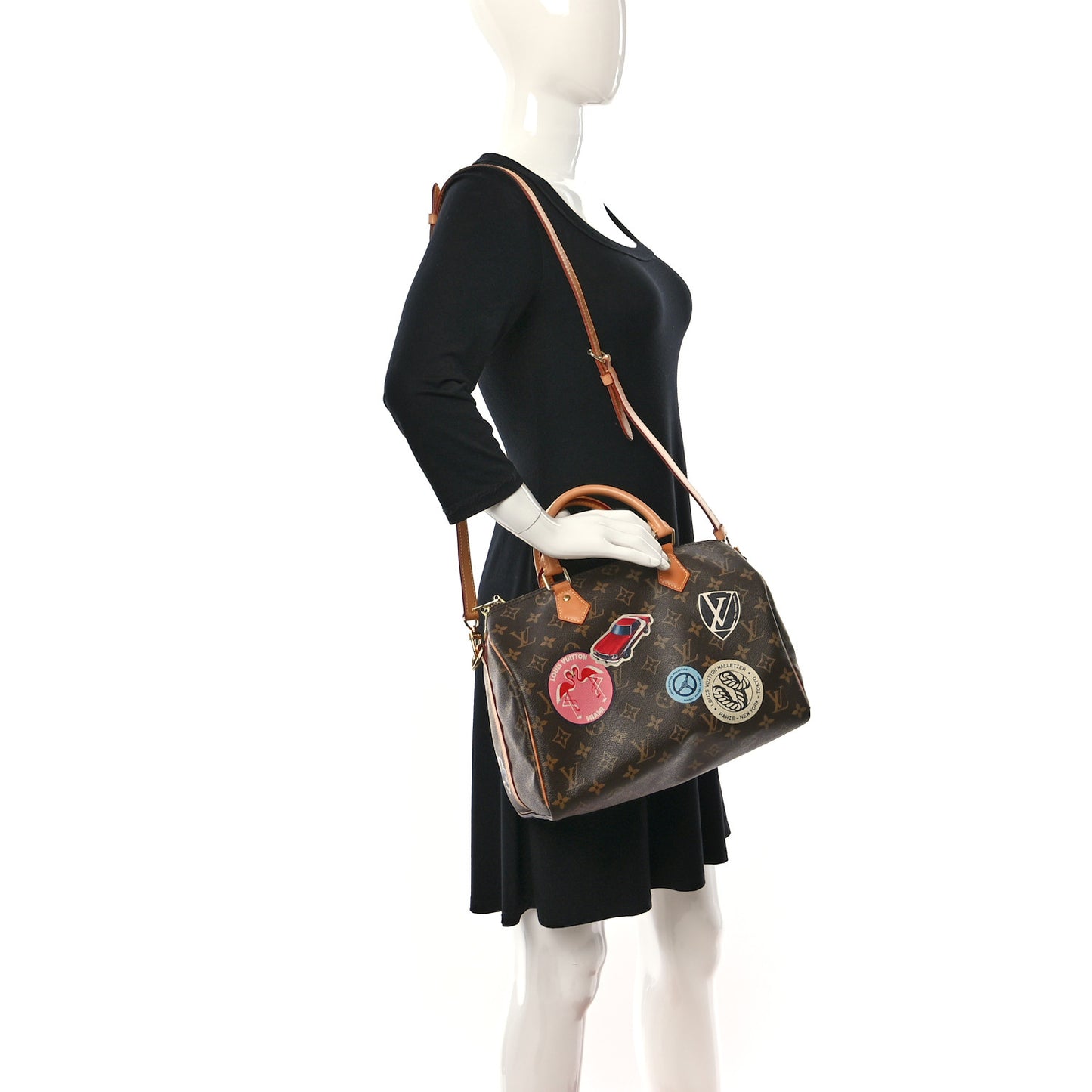 Monogram World Tour Speedy Bandouliere 30