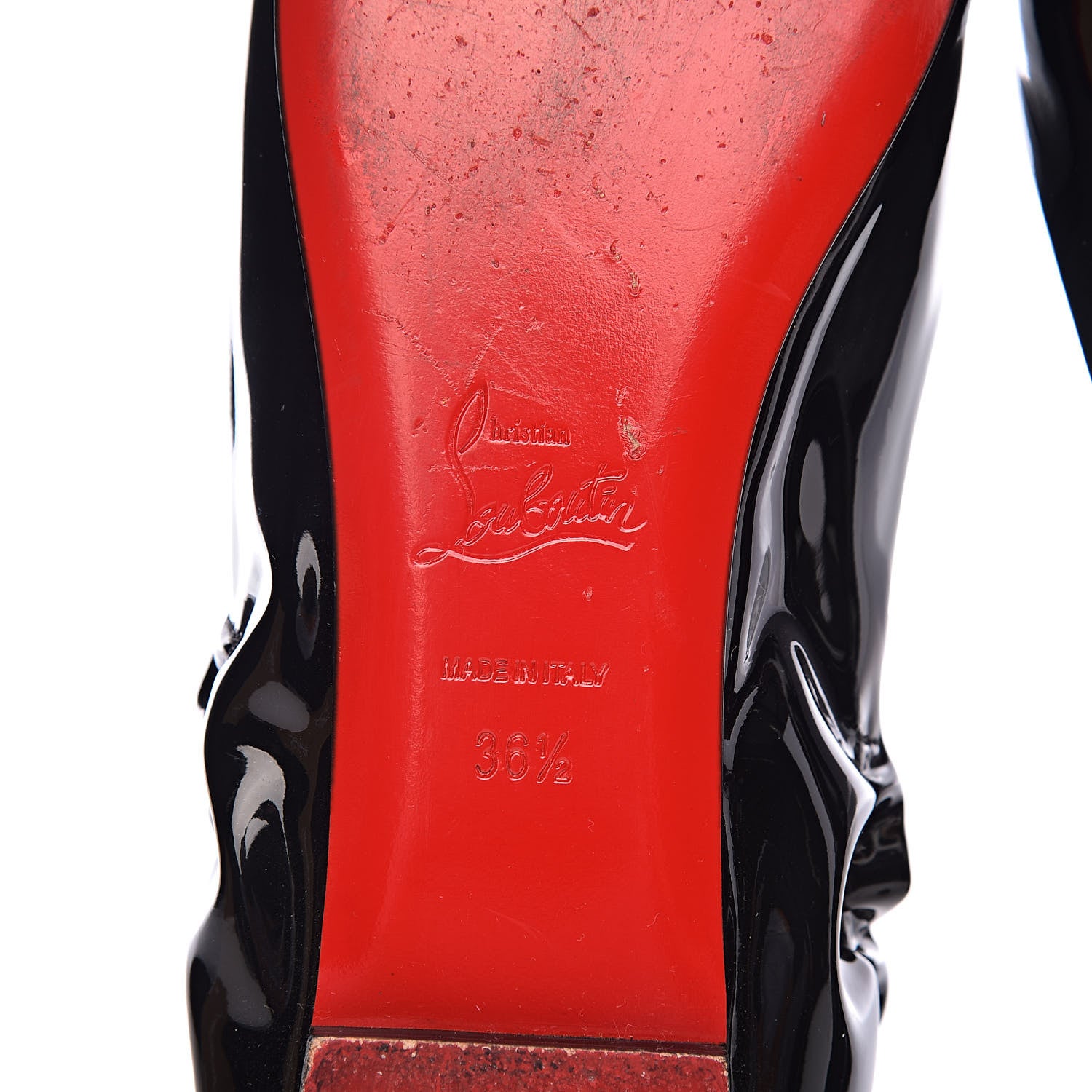 Christian Louboutin Patent Gloriana Flats 36.5 Black 7 of 13