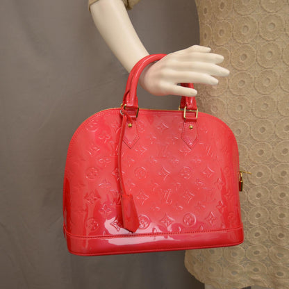 Louis Vuitton Vernis Alma PM Rouge Grenadine 2 of 8