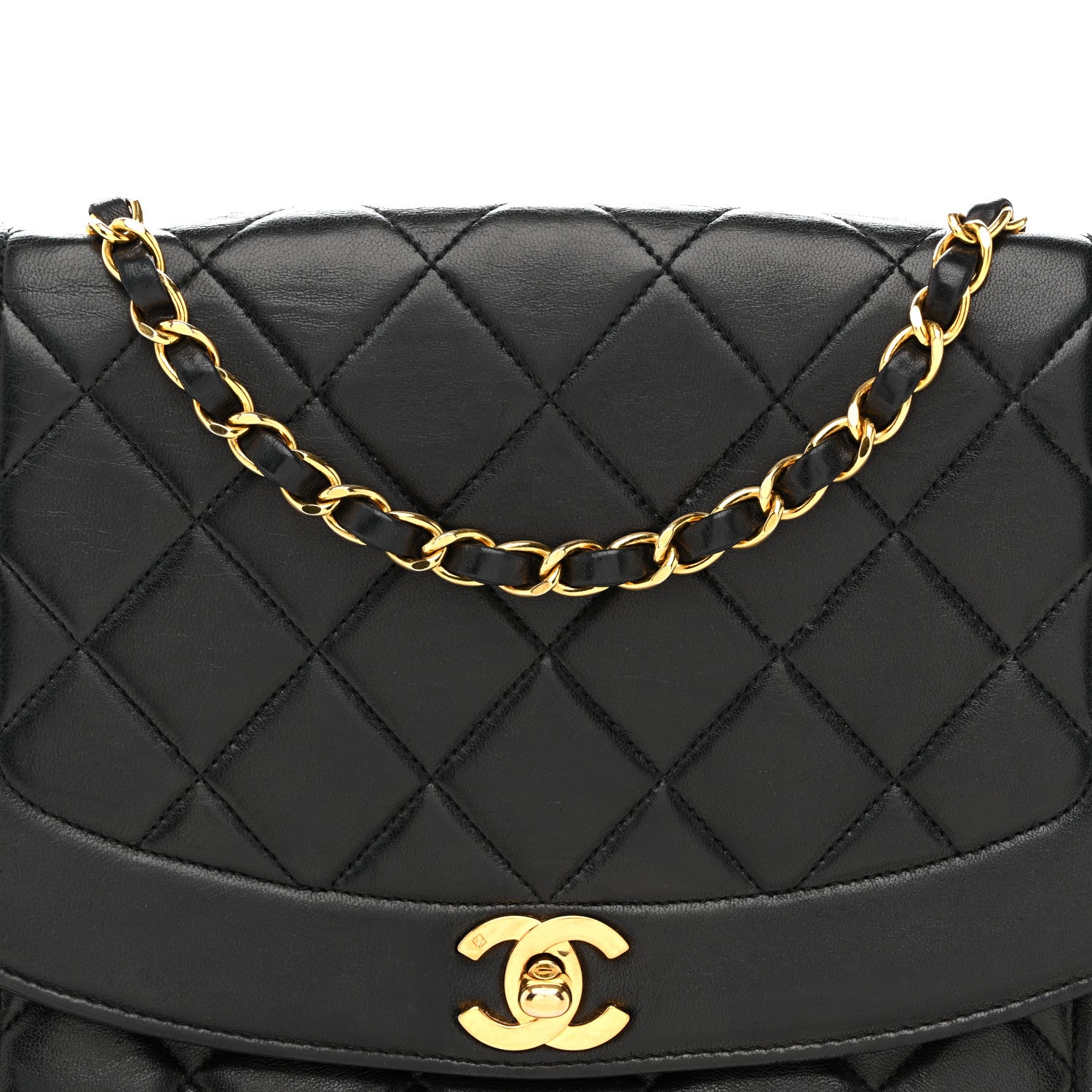 Chanel Lambskin Quilted Medium Single Flap Black 8 of 14
