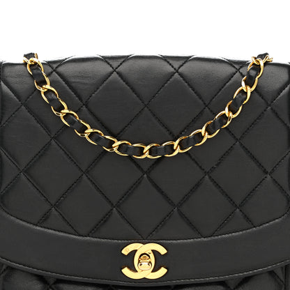 Chanel Lambskin Quilted Medium Single Flap Black 8 of 14