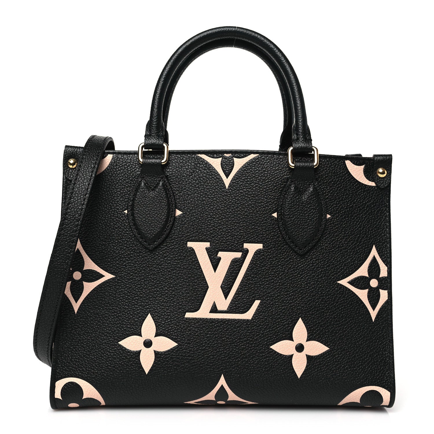 Louis Vuitton Empreinte Monogram Giant Onthego PM Black Beige 1 of 9
