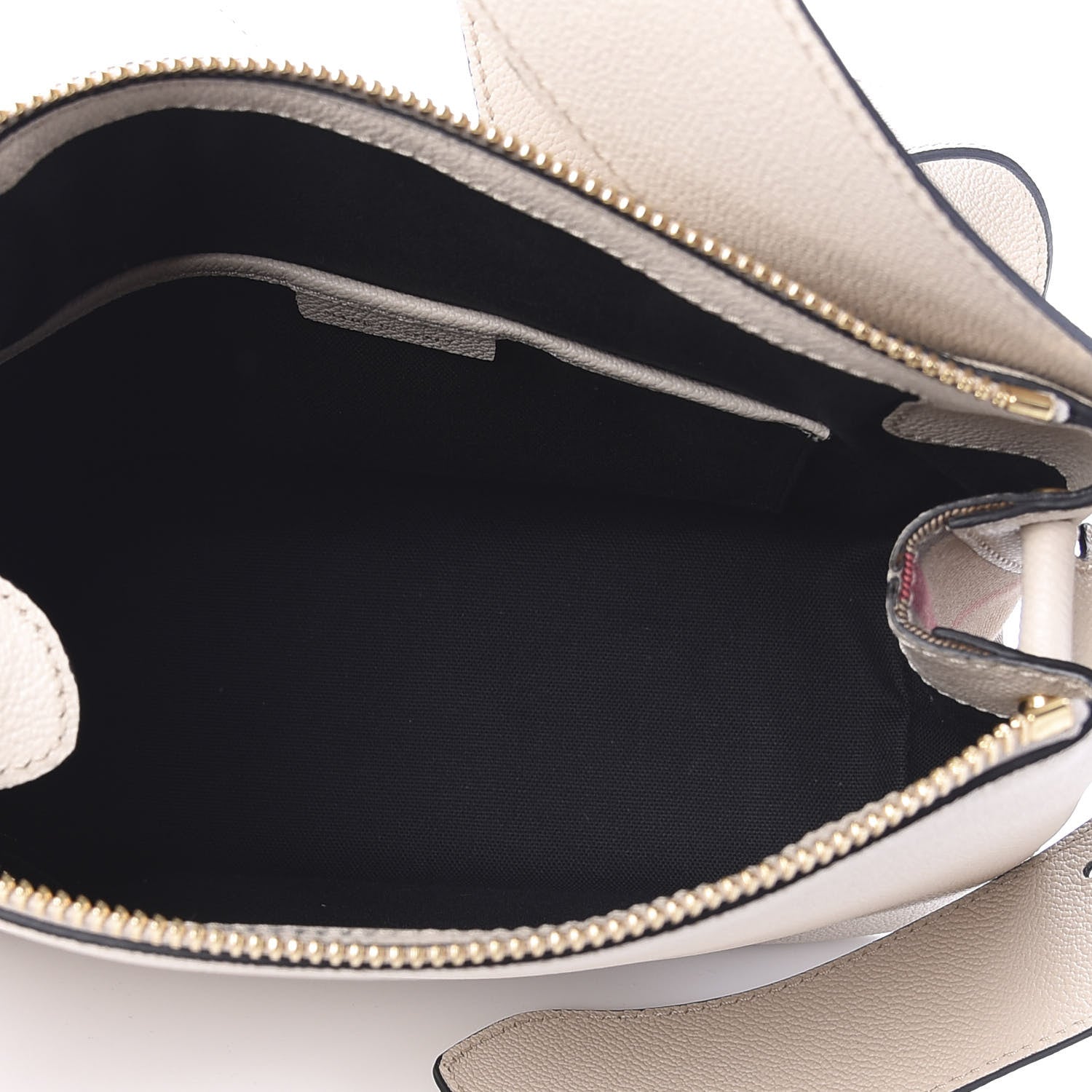 Burberry Soft Grain Calfskin House Check Small Helmsley Crossbody Limestone 4 of 9