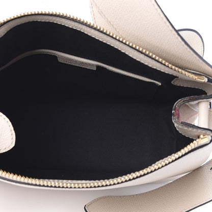 Burberry Soft Grain Calfskin House Check Small Helmsley Crossbody Limestone 4 of 9