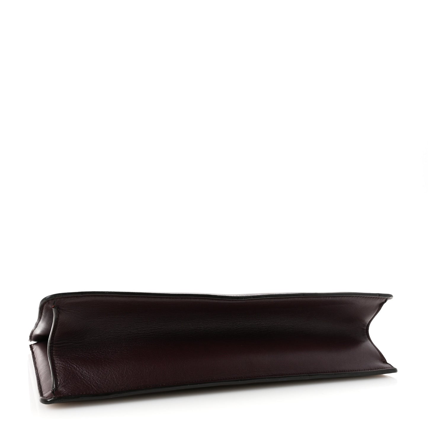 Patina Box Calfskin Medium Clasp Bag Bordeaux