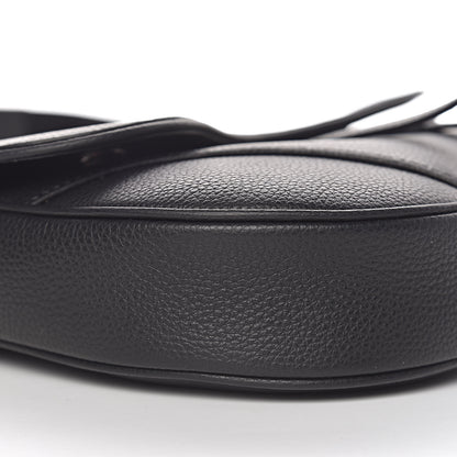 Christian Dior Grained Calfskin Kim Jones Saddle Bag Black 10 of 10