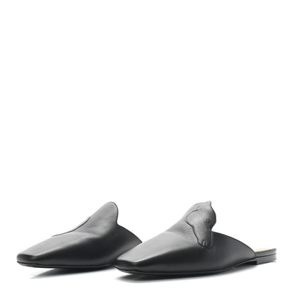 Hermes Calfskin Tangeria Mules 37 Black 3 of 9