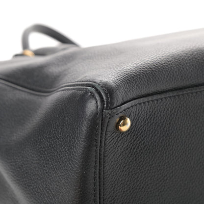 Chanel Calfskin Cerf Shopper Tote Black 11 of 14