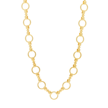 Elizabeth Locke 19K Yellow Gold Celtic Link Necklace 21" 1 of 4