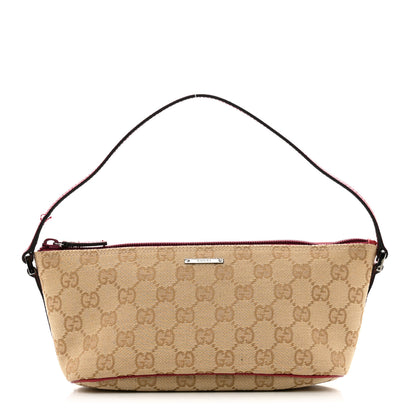 Gucci Monogram Boat Pochette Red 1 of 11
